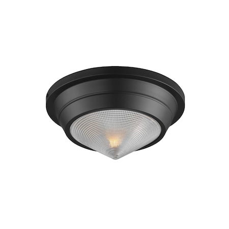 Maxim Lighting Hargreaves 1-Light Flush Mount, Black 10390PRBK